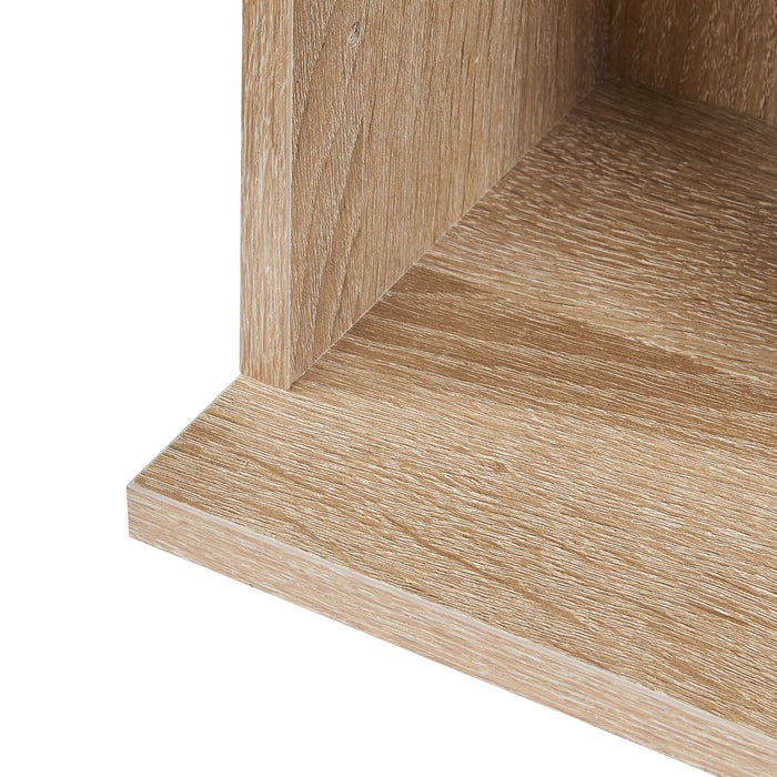 Scaffale a Colonna Tynset con 12 Scomparti per CD DVD 175x20x20 cm Effetto Rovere Sonoma [en.casa]