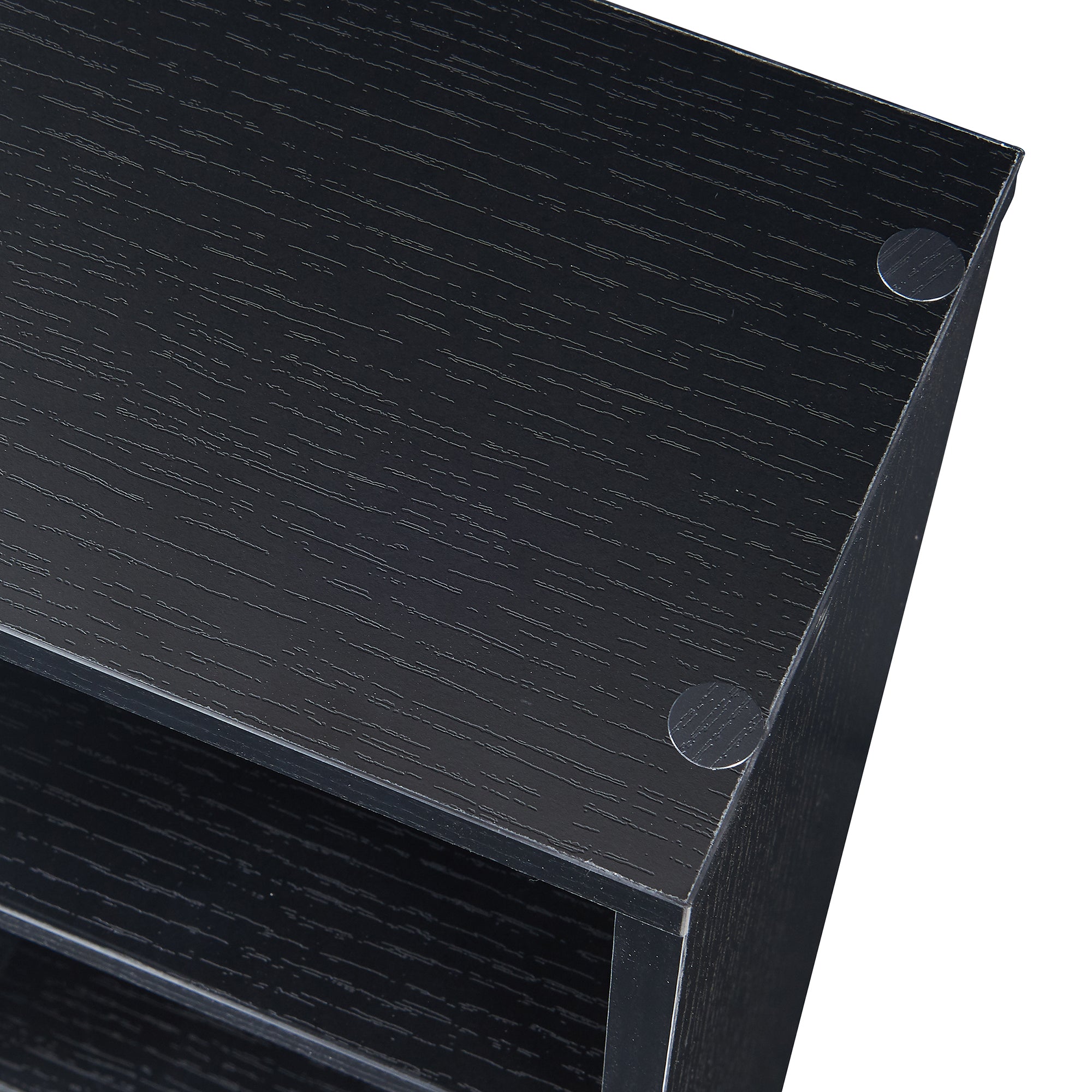 Scaffale a Colonna Tynset con 6 Scomparti per CD DVD 90x20x20 cm Nero [en.casa]