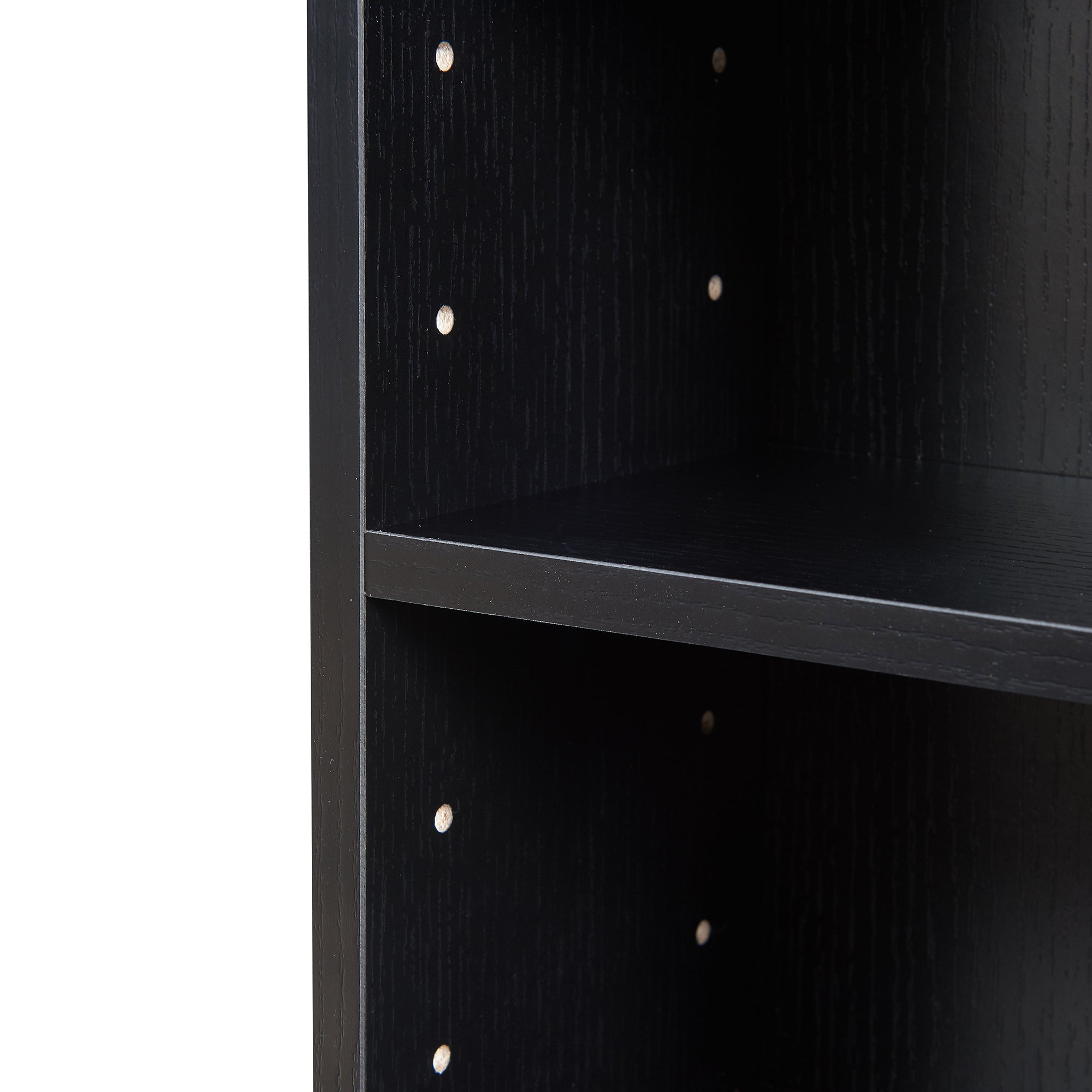 Scaffale a Colonna Tynset con 6 Scomparti per CD DVD 90x20x20 cm Nero [en.casa]