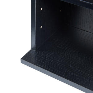 Scaffale a Colonna Tynset con 6 Scomparti per CD DVD 90x20x20 cm Nero [en.casa]