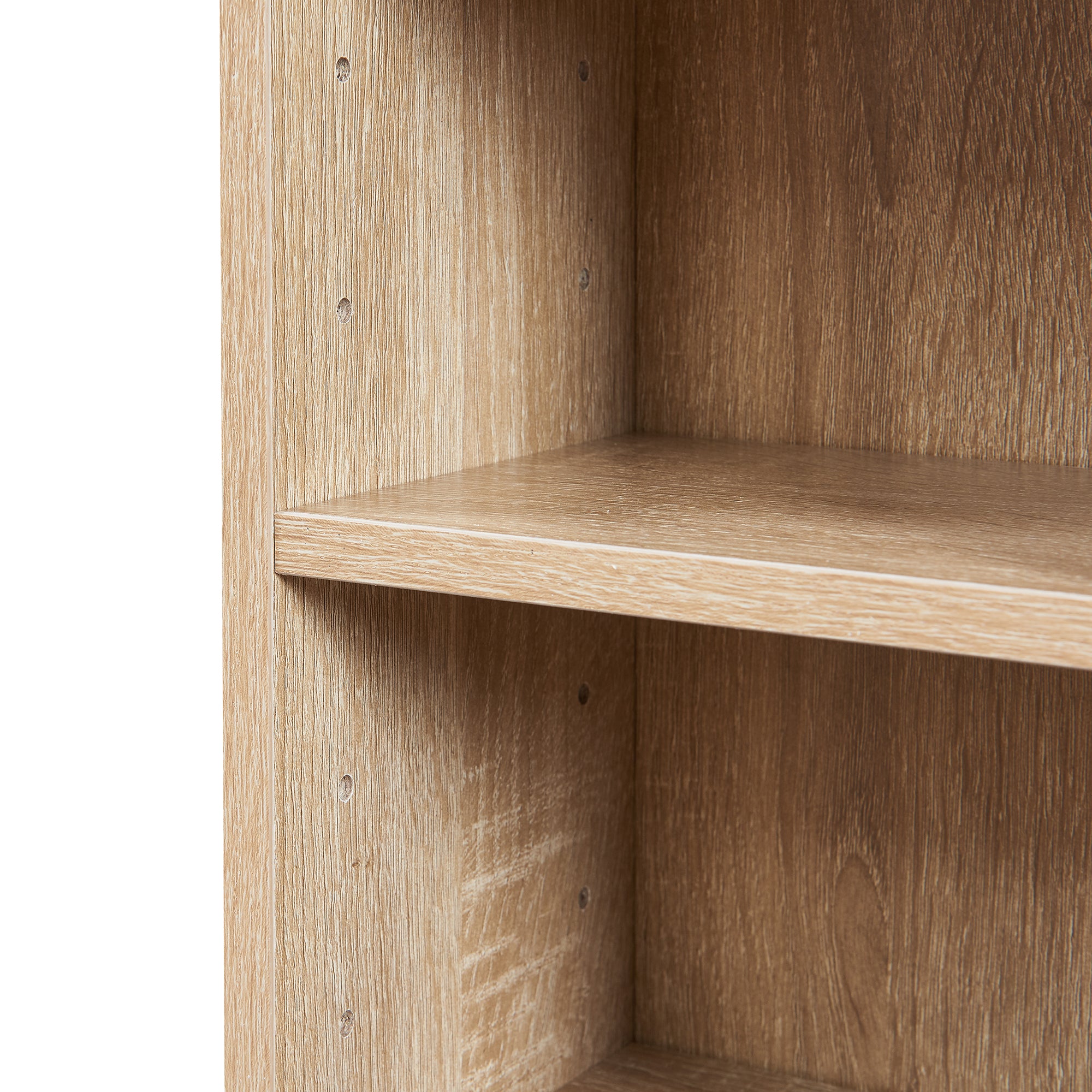 Scaffale a Colonna Tynset con 6 Scomparti per CD DVD 90x20x20 cm Effetto Rovere Sonoma [en.casa]