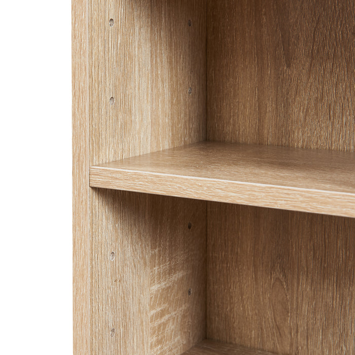 Scaffale a Colonna Tynset con 6 Scomparti per CD DVD 90x20x20 cm Effetto Rovere Sonoma [en.casa]