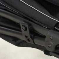 Passeggino per Cani Pieghevole con Ingressi a Cerniera e Finestre a Rete, 112x65x100 cm, Rosso e Nero