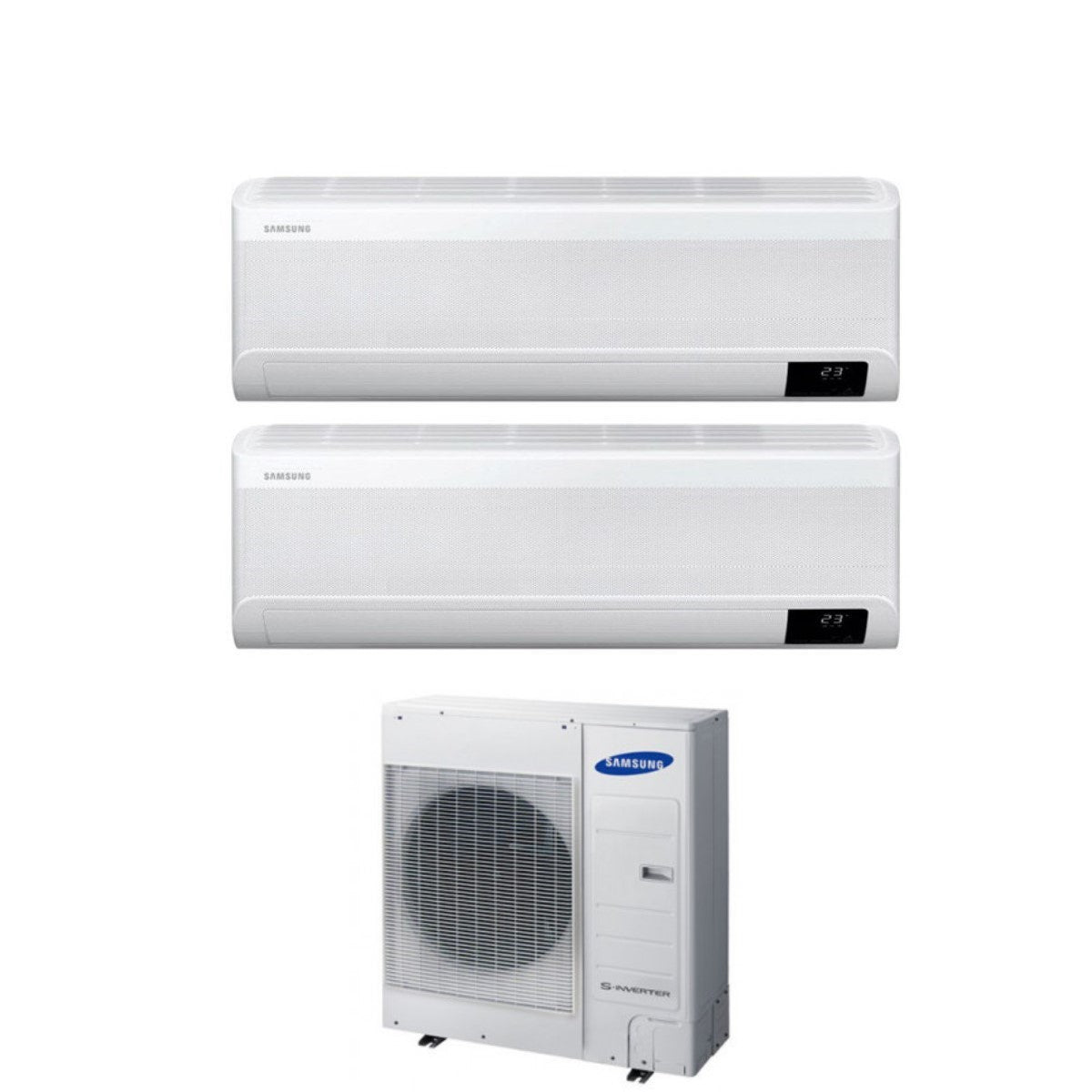 Climatizzatore Condizionatore Samsung Dual Split Inverter serie CEBU 12+18 btu con AJ100TXJ5KG/EU R-32 Wi-Fi Integrato 12000+18000 – Novità