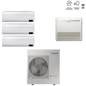 Climatizzatore Condizionatore Samsung Quadri Split Inverter serie CEBU 9000+9000+9000 + Console 9000 con AJ080TXJ4KG R-32 Wi-Fi Integrato 9+9+9+9 - Novità