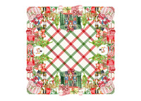 Tovaglia Natale Digitale Centrotavola Natalizio 100% Cotone Doni Schiaccianoci SV - 90x90 - Doni