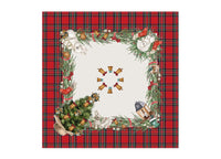 Tovaglia Natale Digitale Centrotavola Runner Natalizio 100% Cotone Bunny SV - 90x90 - Bunny