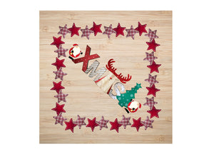 Tovaglia Natale Digitale Centrotavola Natalizio 100% Cotone Ninnoli Xmas SV - 90x90 - Ninnoli