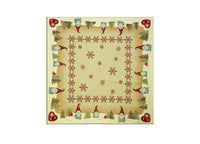 Tovaglia Natale Centrino Runner Tavolo Centrotavola Natalizio Gnomo Cuore 1063 - 100x100 - Gnomo Cuore