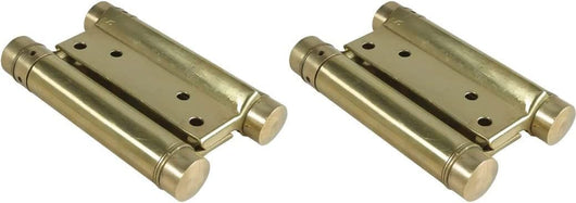 Coppia Cerniere a Doppia Azione, Bommer Per Porta Battente,Ottonata,100mm