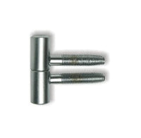 Cerniere Anuba per porte e finestre legno,2 pezzi Maschio Femmina,13 mm,Satinato