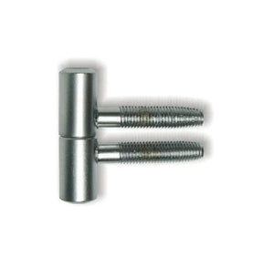 Cerniere Anuba per porte e finestre legno,2 pezzi Maschio Femmina,13 mm,Satinato