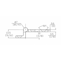 CERNIERA A SBALZO INOX 316