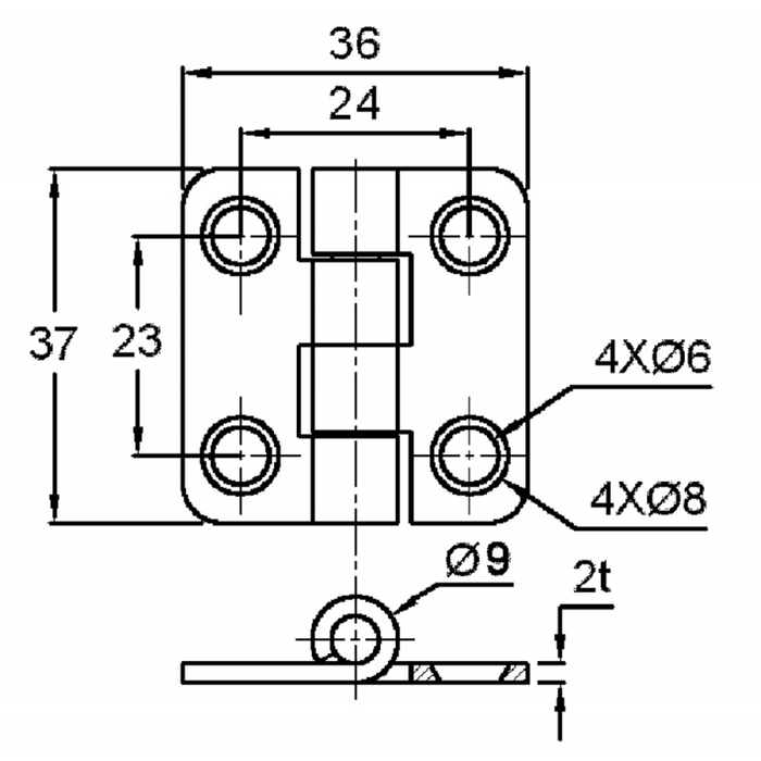 CERNIERA INOX 316 CON COPERTURA