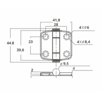 CERNIERA INOX 316 CON COPERTURA