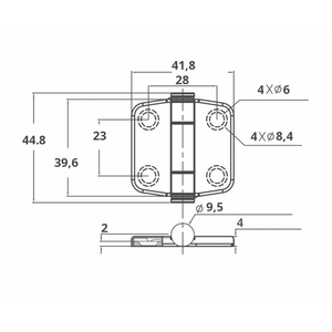 CERNIERA INOX 316 CON COPERTURA