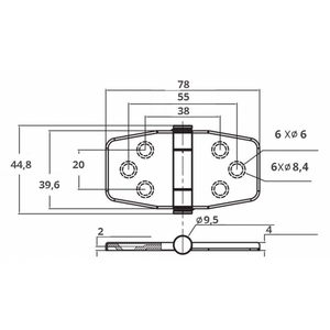 CERNIERA INOX 316 CON COPERTURA