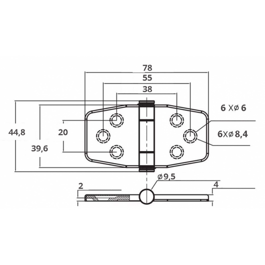 CERNIERA INOX 316 CON COPERTURA
