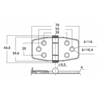 CERNIERA INOX 316 CON COPERTURA