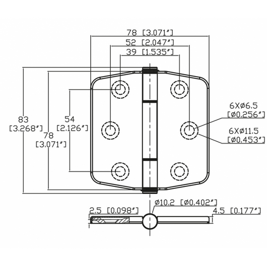 CERNIERA INOX 316 CON COPERTURA