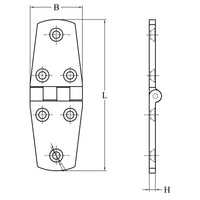 CERNIERA INOX MM.102x38
