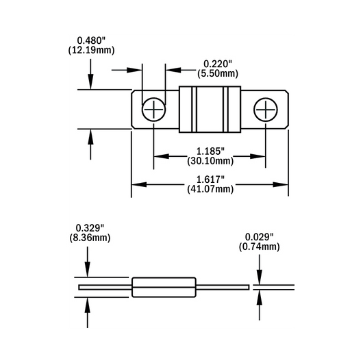 CF. 2 FUSIBILE MIDI 40A VERDE