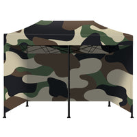 Taman Tenda / Gazebo Per Giardino 3X6 Impermeabile Tendone Pieghevole Fiere Mercati Con Teli Laterali Colore Camouflage
