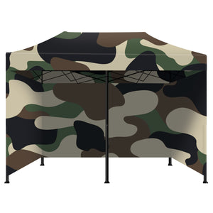 Taman Tenda / Gazebo Per Giardino 3X6 Impermeabile Tendone Pieghevole Fiere Mercati Con Teli Laterali Colore Camouflage
