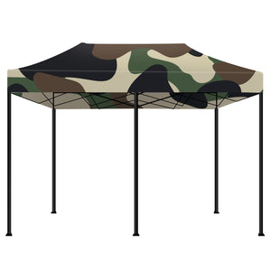 Taman Tenda / Gazebo Per Giardino 3X6 Impermeabile Tendone Pieghevole Fiere Mercati Con Teli Laterali Colore Camouflage