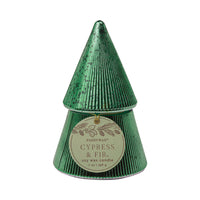 Candela "Cypress & Fir" 198g Albero Verde, Stacked Tree Candle