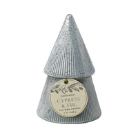 Candela Profumata "Cypress & Fir" 198g Albero Bianco a Strati (White Stacked Tree Candle)