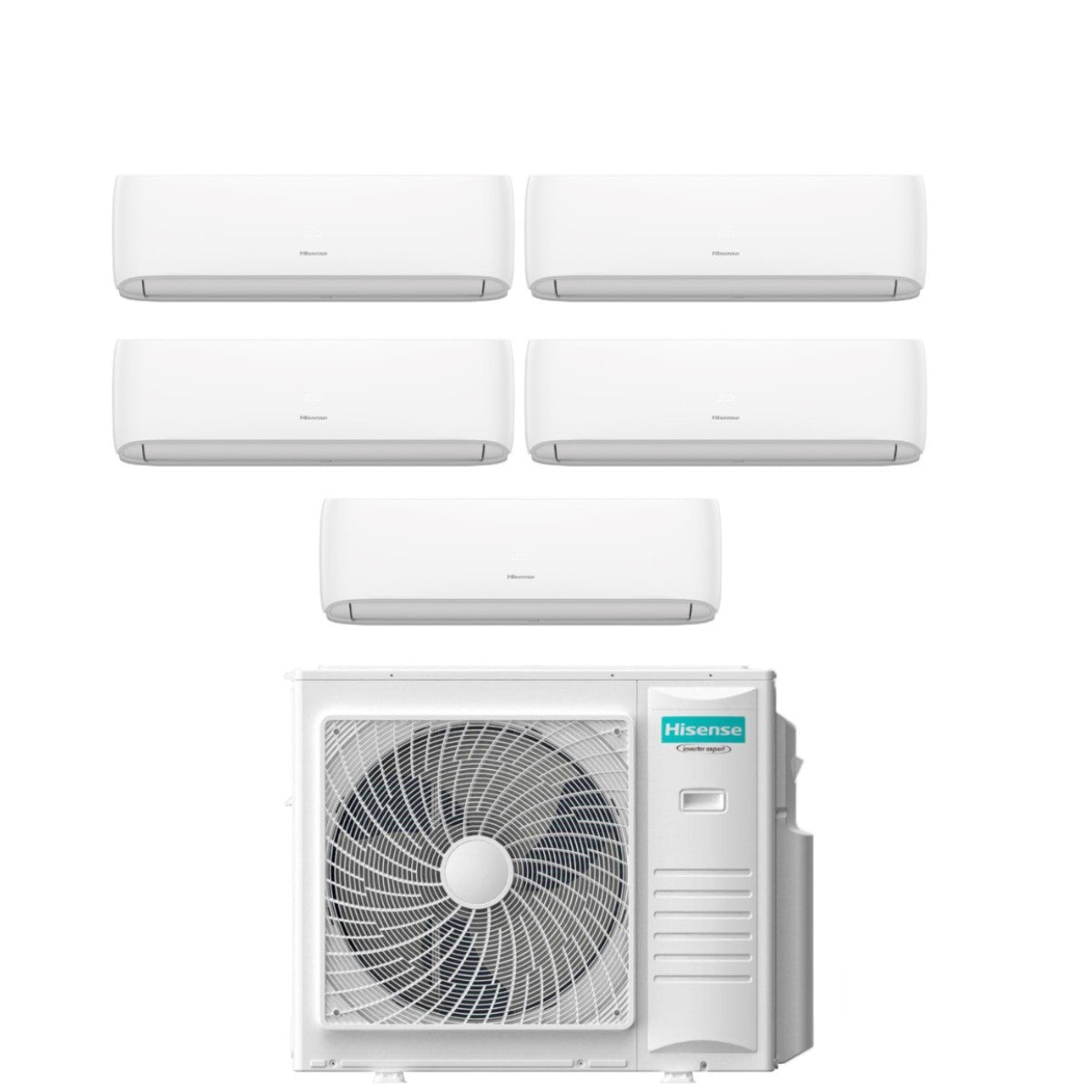 Condizionatore Penta Split Hisense Hi-Comfort 7+7+7+7+7 con 5AMW105U4RQC R-32 Wi-Fi Integrato