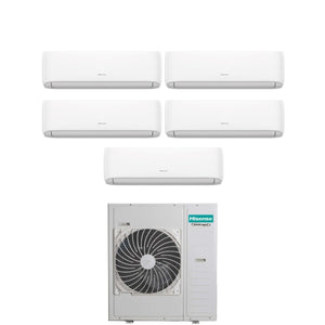 Condizionatore Penta Split Hisense Hi-Comfort 9+9+9+12+12 con 5AMW125U4RTA R-32 Wi-Fi Integrato