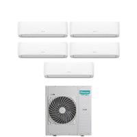 Condizionatore Penta Split Hisense Hi-Comfort 9+9+9+9+9 con 5AMW125U4RTA R-32 Wi-Fi Integrato