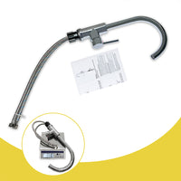 AICA Rubinetto da cucina miscelatore monocomando con beccuccio alto girevole 360, cromato