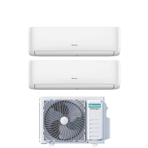 Condizionatore Dual Split Hisense Hi-Comfort 9+12 con 2AMW42U4RGC R-32 Wi-Fi Integrato