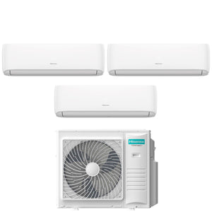 Climatizzatore Condizionatore Hisense Trial Split Inverter serie HI-COMFORT 9+9+12 con 5AMW105U4RQC R-32 Wi-Fi Integrato 9000+9000+12000