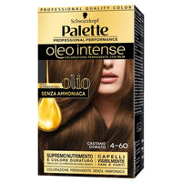 schwarzkopf palette oleo intense colorazione permanente senza ammoniaca 4-60 castano dorato