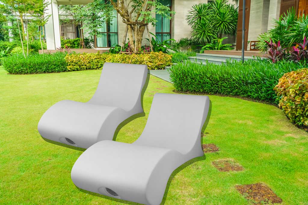 Sined Andromeda Chaise Longue Realizzata In Polietilene Da 168x60x67 Cm Bianca