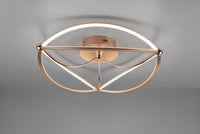 CHARIVARI PLAFONIERA LED OTTONE SATINATO ELLISSI DIMMERABILE CON INTERRUTTORE D. 62CM 42W · 1x 5600lm, 3000K