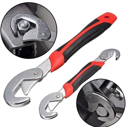 CHIAVE CHIAVI UNIVERSALE IN ACCIAIO PER DADI BULLONI 9-32 MM SNAP'N GRIP SET 2PZ