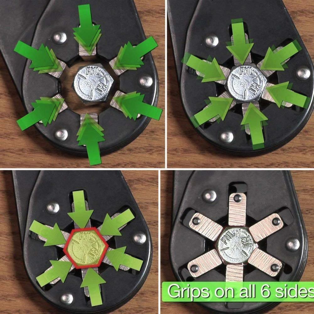 CHIAVE UNIVERSALE PER DADI BULLONI DA 12-20mm PINZA PER DADI BULLONI 8"