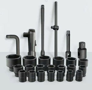 CHIAVI A BUSSOLA ESAGONALI 3/4" E 1" 26 PZ CAMION TRATTORI CON CRICCHETTO