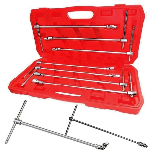 CHIAVI A T DOPPIO SNODO 7 CHIAVE LUNGHE 8 10 12 13 14 17 19 MM SNODATE