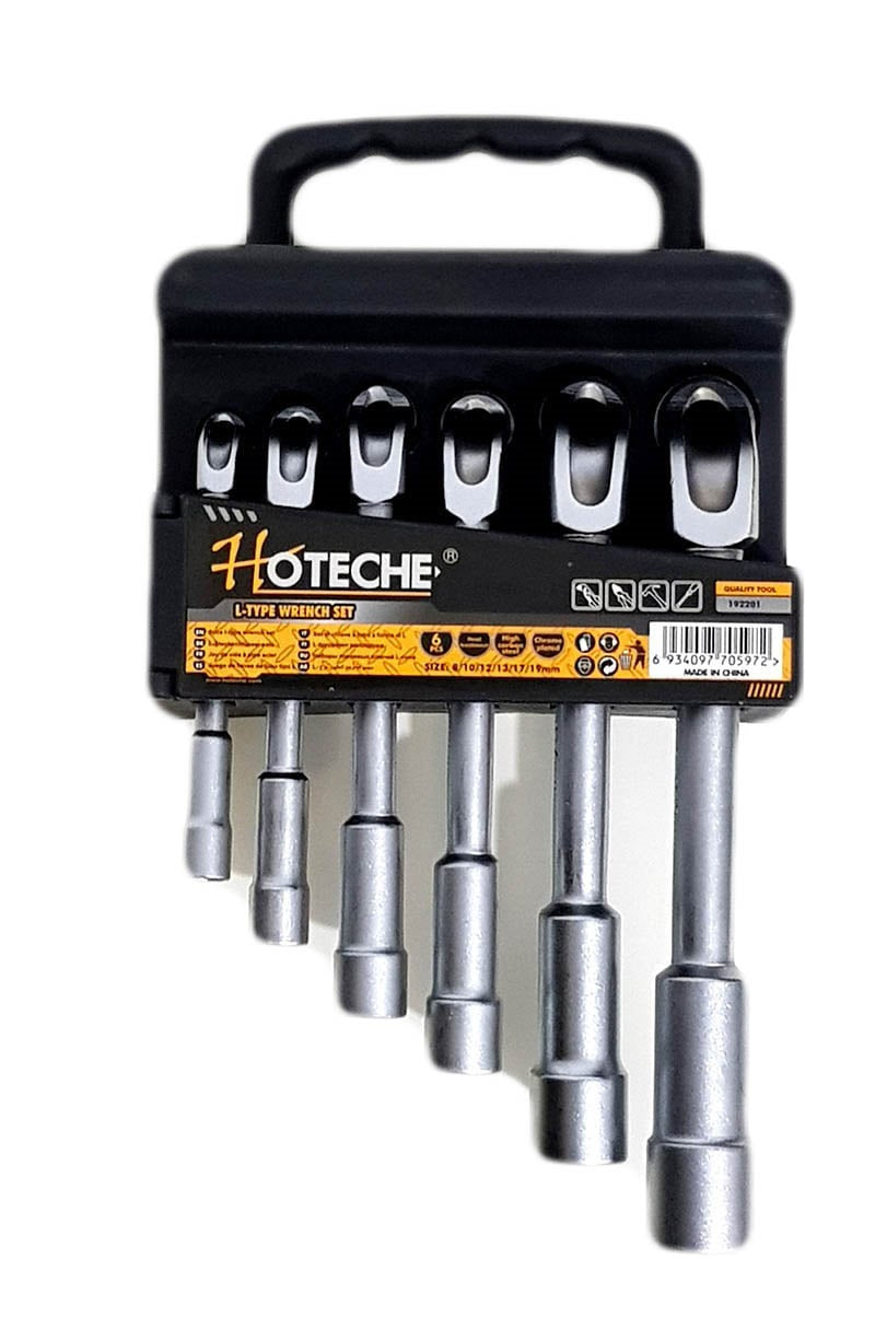 CHIAVI A TUBO PIPA A L SET 6 CHIAVE MISURE 8 10 12 13 17 19 MM