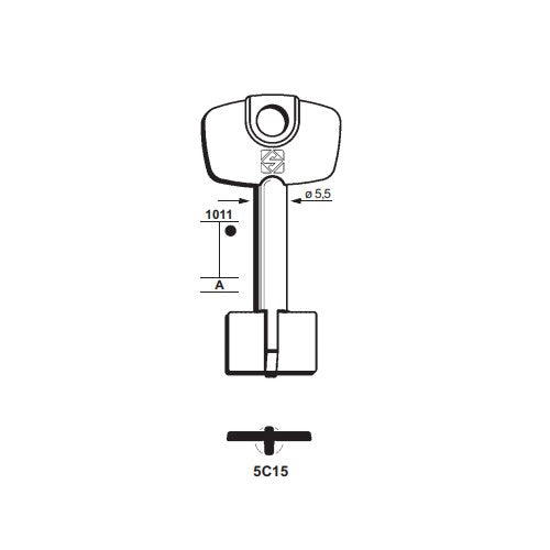 CHIAVI CERUTTI 5C15 X P/CORAZZ