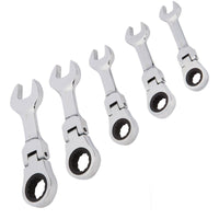 CHIAVI COMBINATE A CRICCHETTO SET DA 5 PZ 10 12 13 17 e 19mm Art. 04384