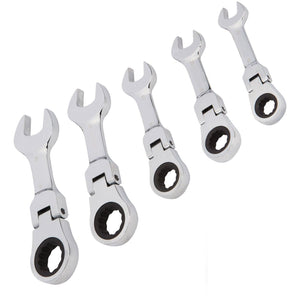 CHIAVI COMBINATE A CRICCHETTO SET DA 5 PZ 10 12 13 17 e 19mm Art. 04384