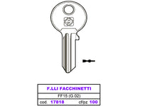 CHIAVI FACCHINETTI FF15 CONF. PZ 10