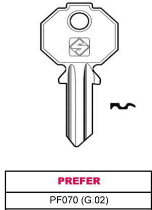 CHIAVI PREFER PF070 CONF PZ10